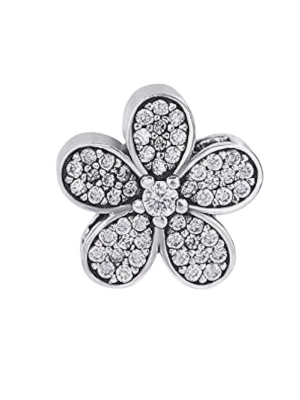 Dazzling Pave Daisy Charm-NEW